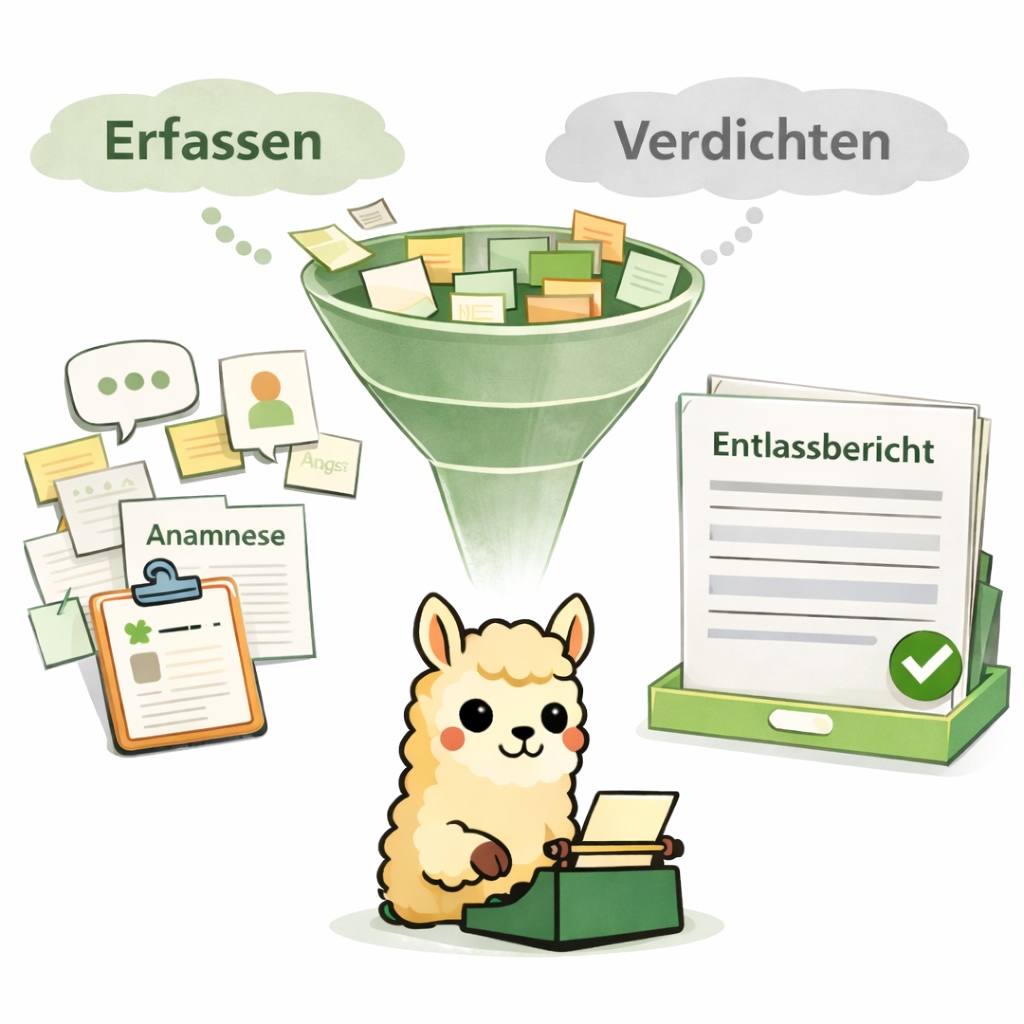 Illustration Erfassen versus Verdichten